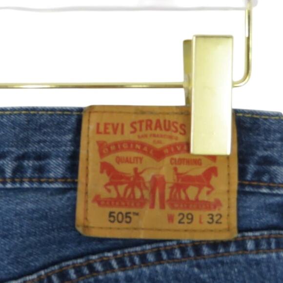 Levi's 505 High Rise Straight Leg Jeans W29 L32 - Picture 4 of 5